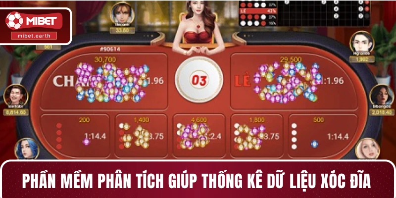 Phần mềm phân tích giúp thống kê dữ liệu xóc đĩa