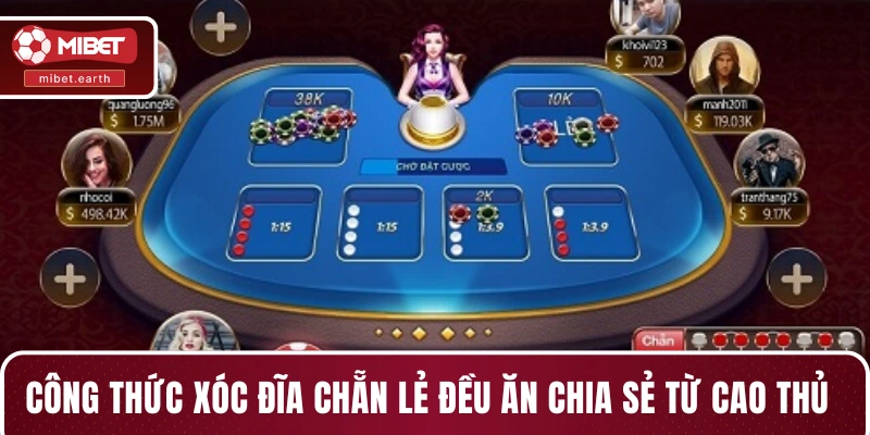 Công thức xóc đĩa chẵn lẻ đều ăn